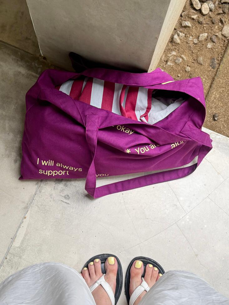 코지 웨어 백 - 퍼플