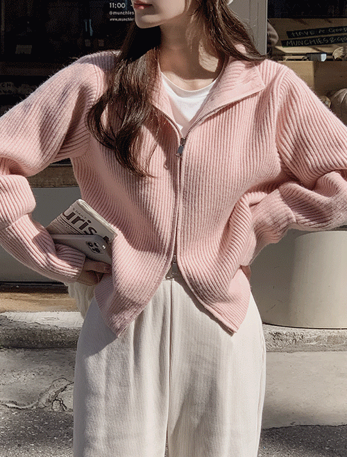 [1천장돌파][MORREST][뽀용🥛탄탄🧵][made] 도톰 니트 집업 가디건 (가을/간절기/데일리/간절기니트/집업니트/간절기가디건/겨울집업/데일리룩/꾸안꾸룩)