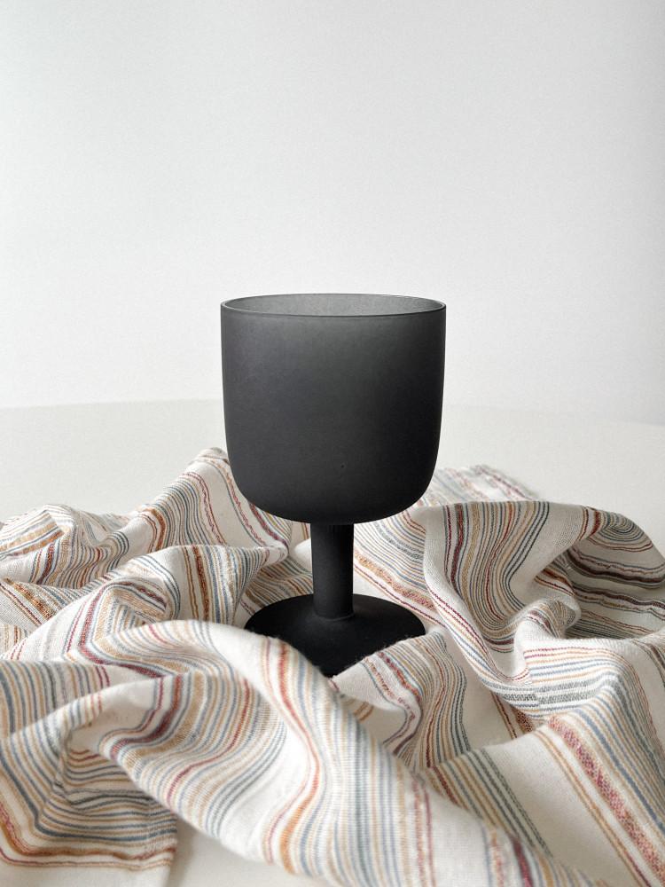 [바게트셔츠] 블랙 매트 고블렛잔