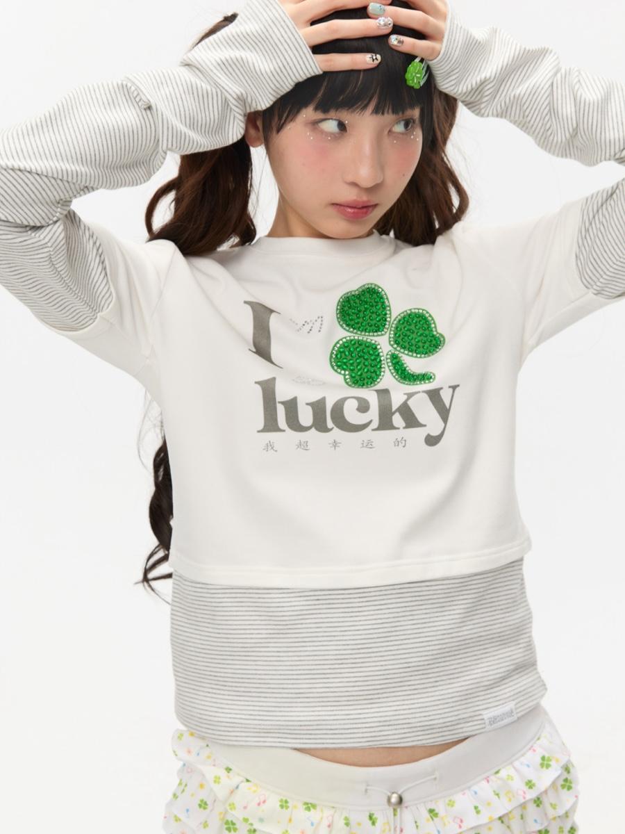 [PRE-ORDER 10% SALE] BETWEENAND Super Lucky Double Layer T-Shirt (2color)