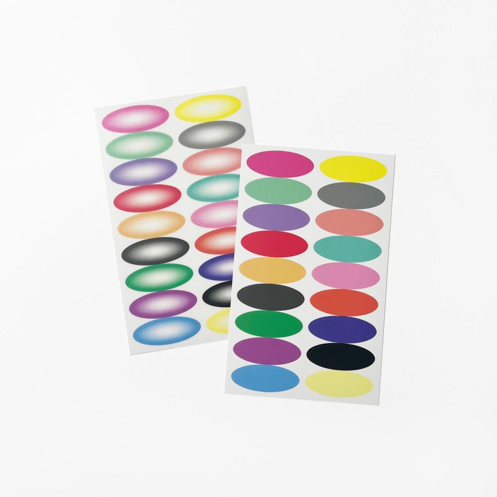 [어피스오브띵즈] oval color chip sticker 오발 컬러칩 스티커