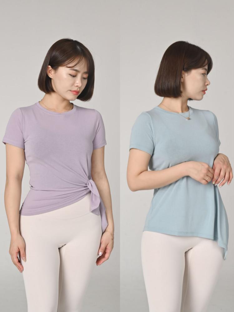 뮤토웨어 써니 반팔 커버업 필라테스복 여성 요가복 상의 필라테스옷 필라테스 운동복 루즈핏