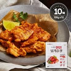 바디나인 촉촉한 한입 닭가슴살 탄두리맛, 100g, 10개