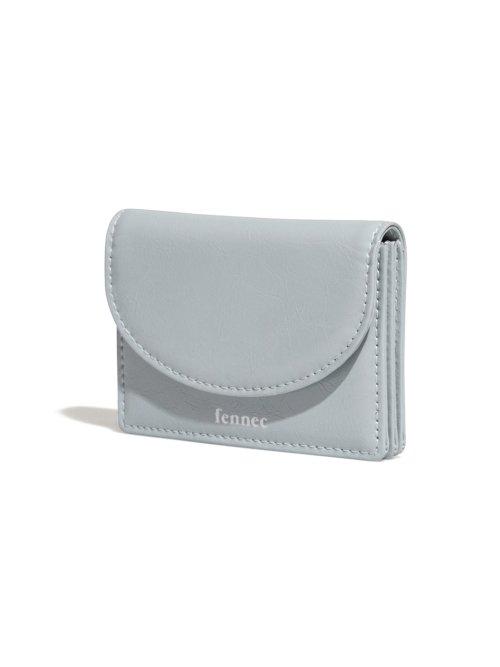 CRINKLE HALFMOON ACCORDION POCKET - MID GREY