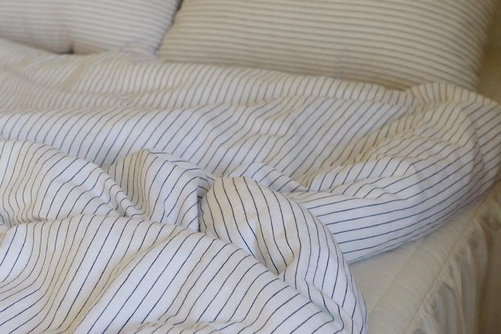 린넨 스트라이프 이불 커버 (S/Q/K)