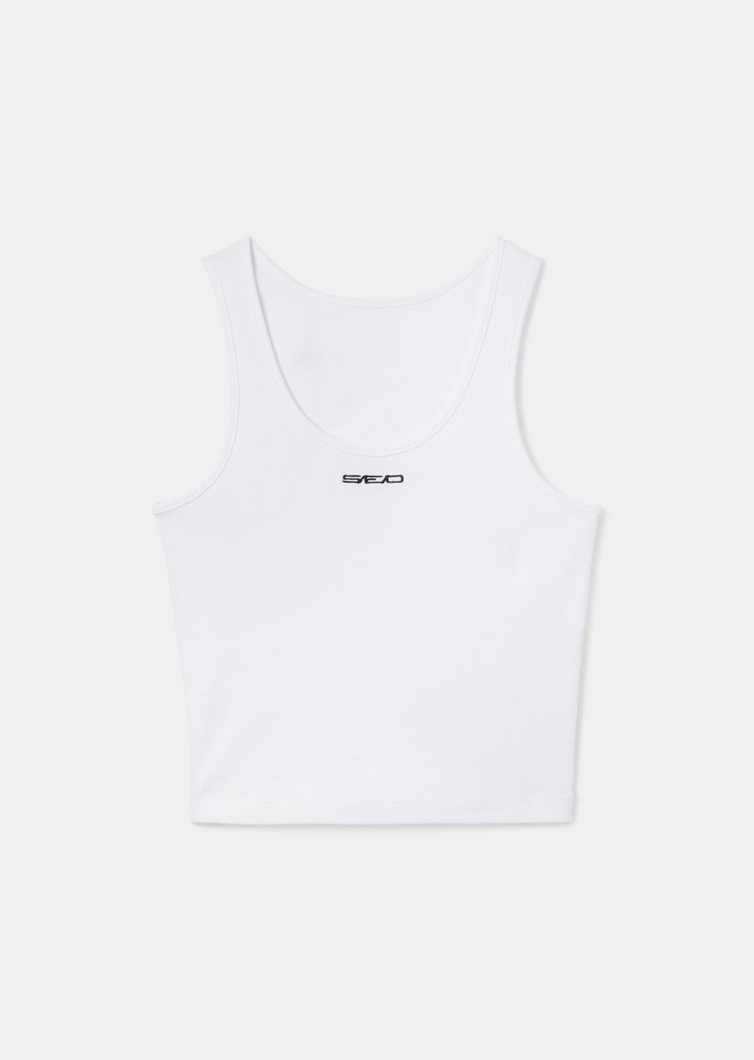 BASIC U-NECK SLEEVELESS WHITE