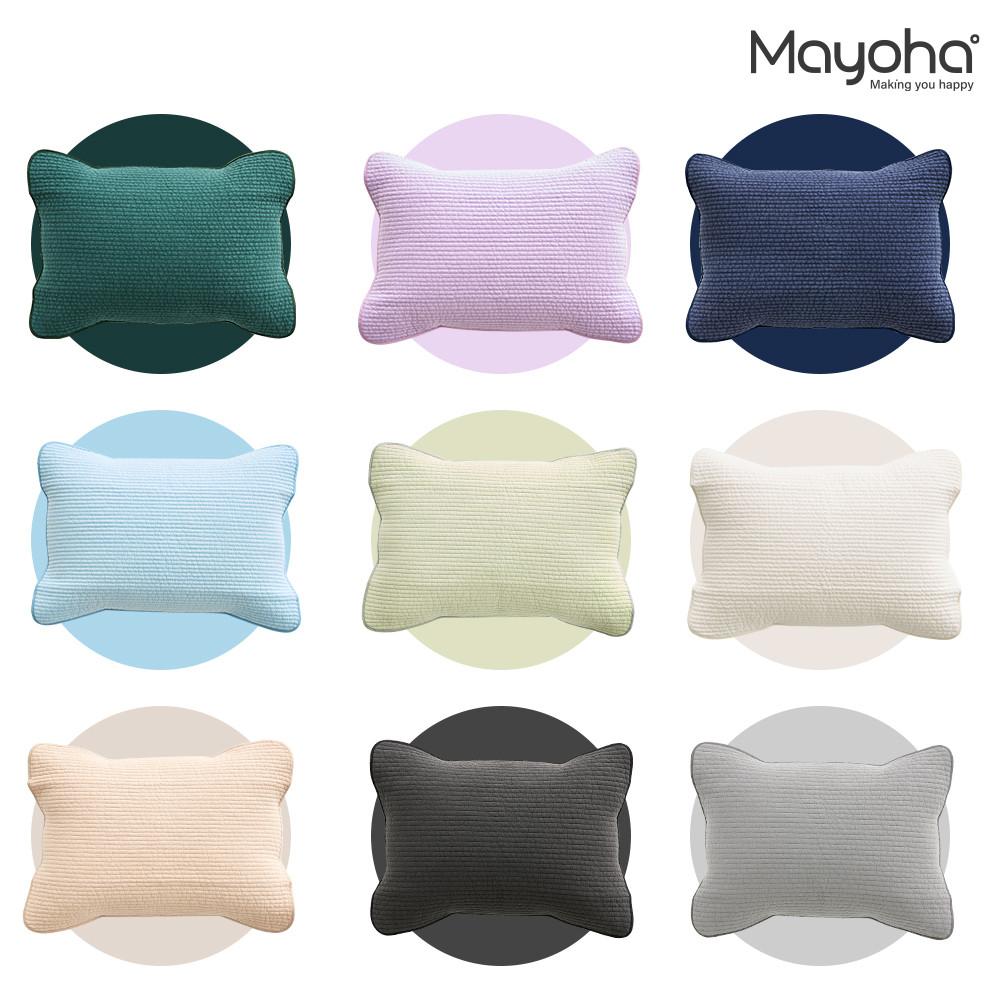 마요하 원데이원픽 밴딩 베개커버 9color 순면 피그먼트 40x60 50x70