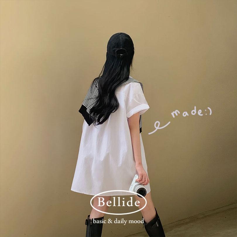 당일발송│[벨리드made/숏,롱]캔디 반팔 셔츠 원피스^여름원피스/반팔원피스/셔츠원피스