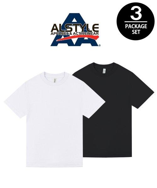 [3SET] 3PACK 1301 무지 반팔티