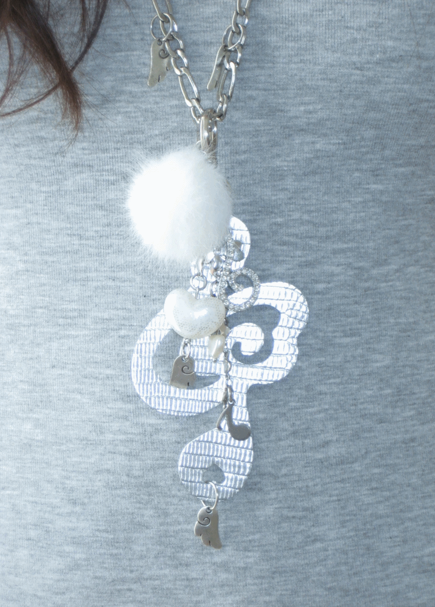 묘랑 [♫Angel music stage♫] Angel stage note necklace (2color)