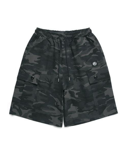 ODBC 립스탑 카모 버뮤다 카고 쇼츠 딥그레이