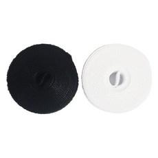 봄햇살 뜯어 쓰는 양면 벨크로 케이블 타이 블랙 + 화이트 세트 1.5 x 200 cm