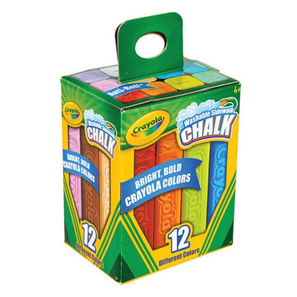 크레욜라 워셔블 수성 분필 야외용 12색, 24색, 48색, 64색 모음