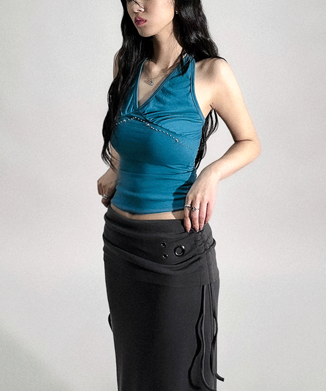 [2C] 델 아이 드롭 홀터 탑