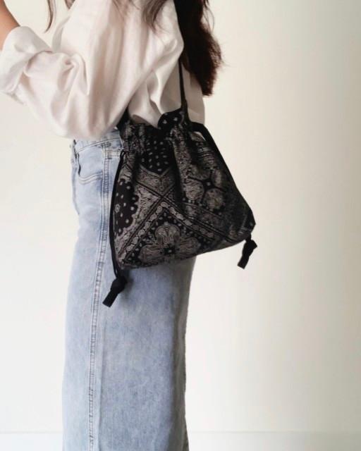 페이즐리 복조리 가방