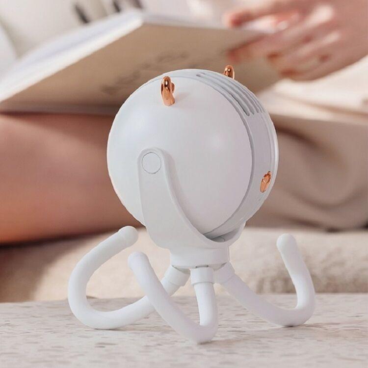 햅시 혼술 혼밥 1인용 라면 선풍기 무선 문어발 핸디 타입 YMFPOEM