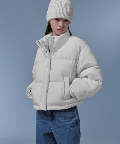 무신사 스탠다드 우먼(MUSINSA STANDARD WOMAN)  우먼즈 데일리 푸퍼 숏 패딩 재킷 [아이보리] - 사이즈 & 후기 | 무신사