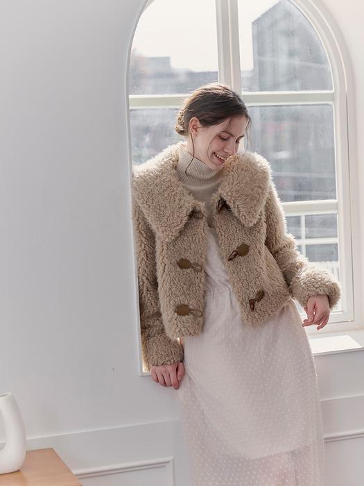 Curly ALPHACA  Fur Jacket