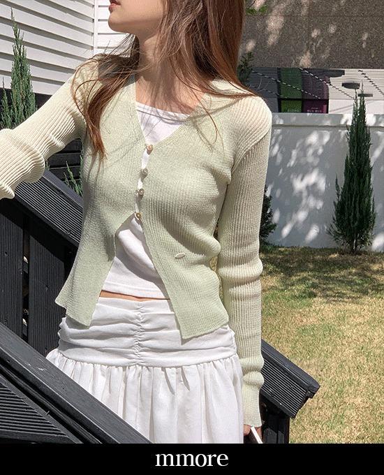 메리어라운드 [얼리썸머🍉][무료배송][살안타템][장마룩][mmore] summer golji v-neck linen cardigan (linen13%)* 베스트 상품 재진행