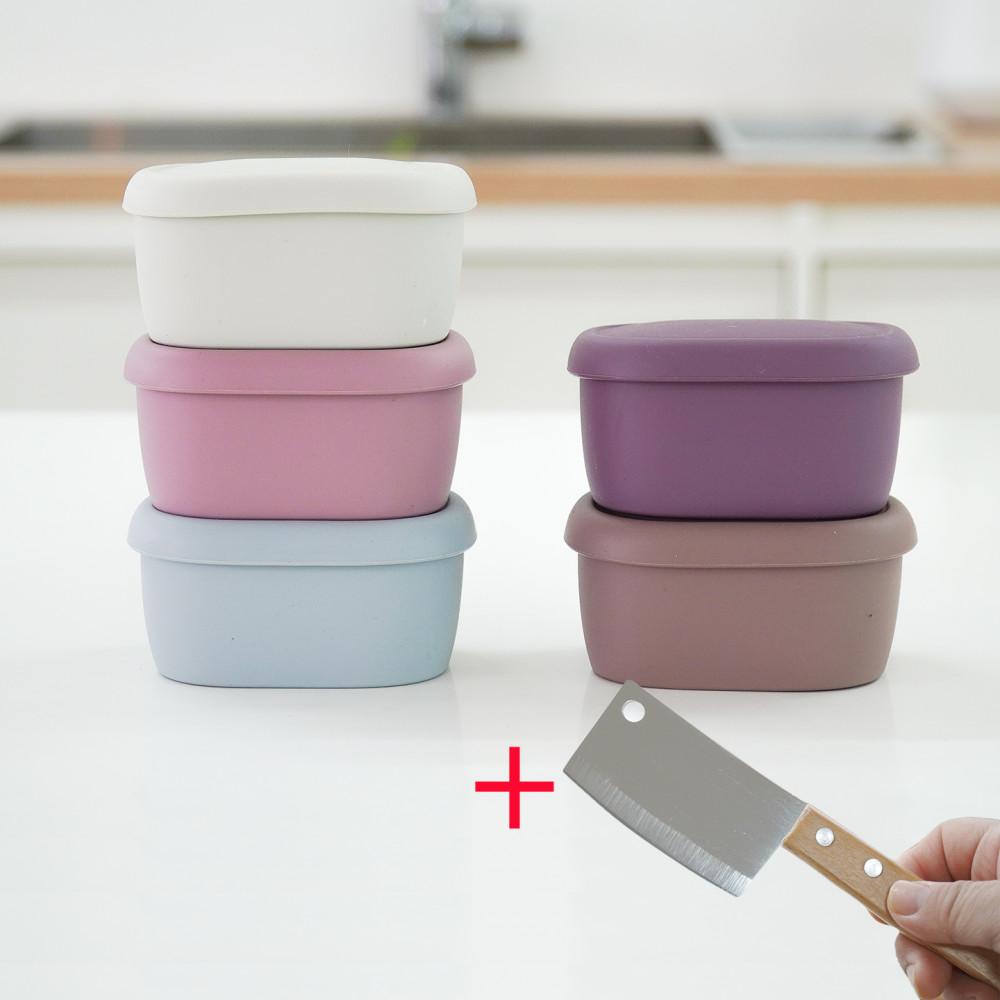 달스네가게 국산 실리콘 반찬통 밥팩 냉동실 냉장 밀폐용기 이유식 라운드 200ml