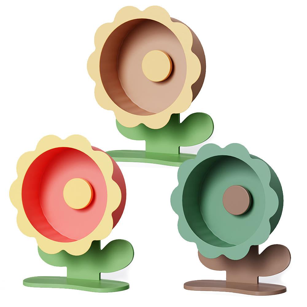 햄스터 쳇바퀴 YOOPET 플라워 쳇바퀴 26cm