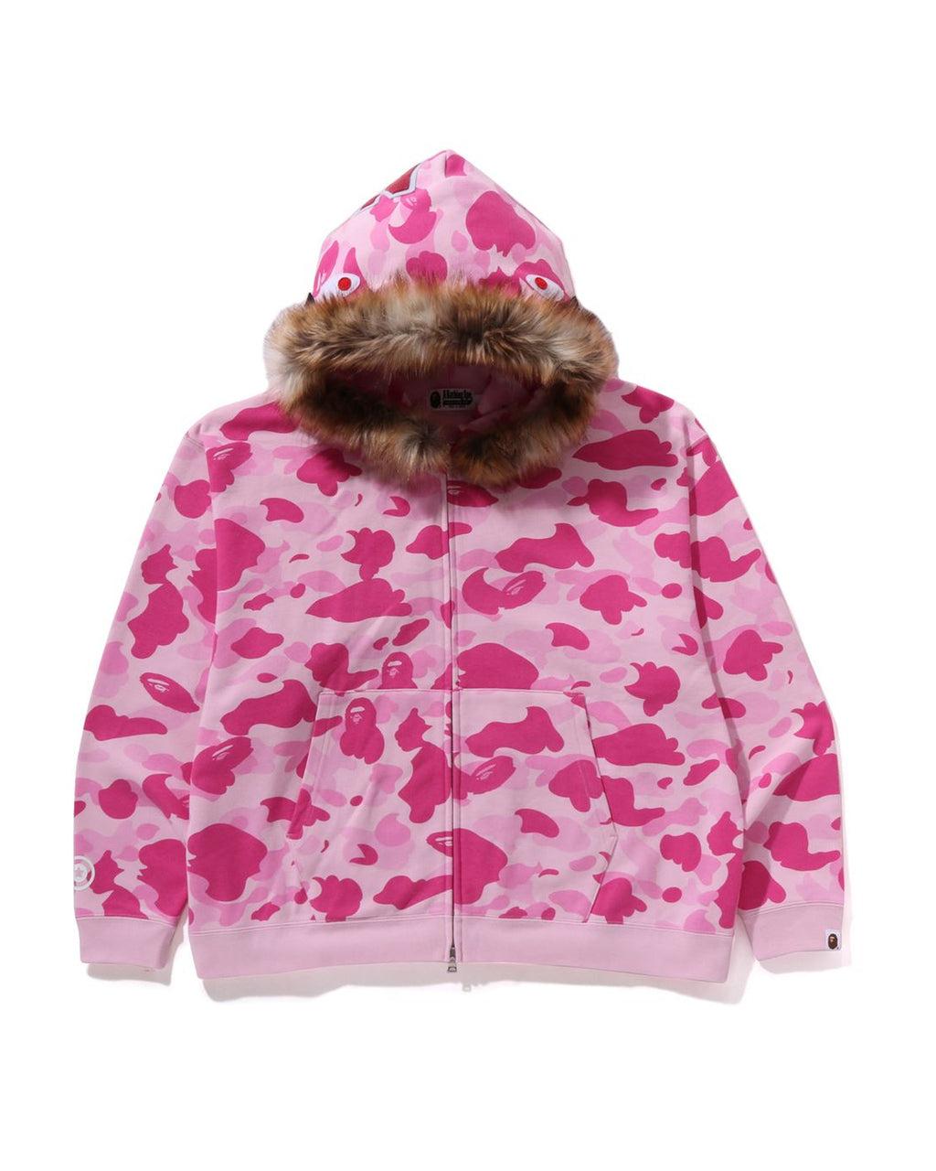 BAPE X Cactus Jack X Don Toliver Faux Fur Shark Zip Hoodie