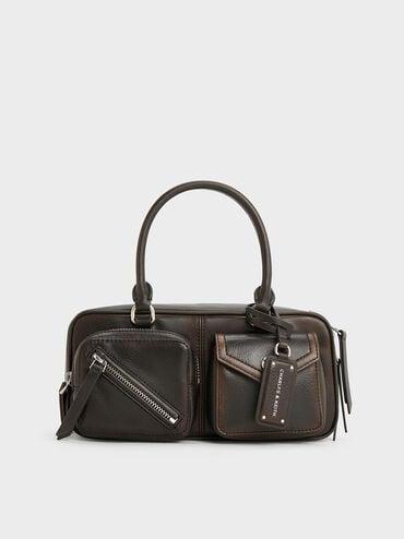 ◇KHIHO◇ STUD POPO BAG / WINE Designer fashion, Seoul-fully created | W Concept
