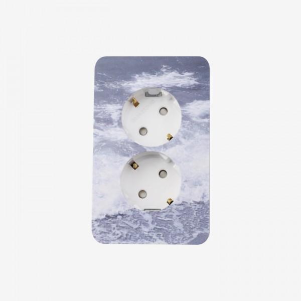 [세로 콘센트 2구] 콘센세이션 wavy