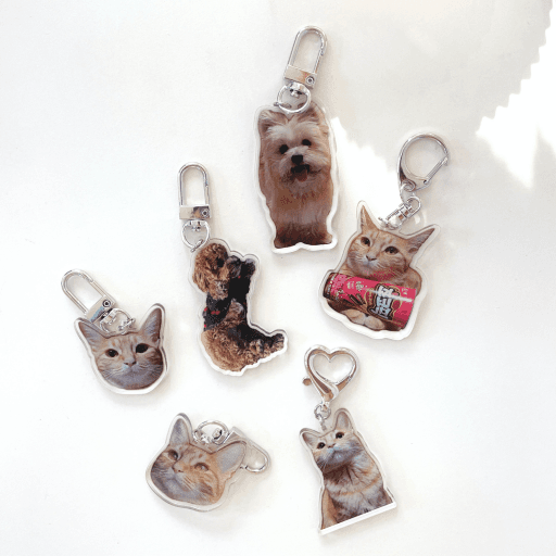 할인👑반려동물 강아지 고양이 아크릴키링 열쇠고리 선물