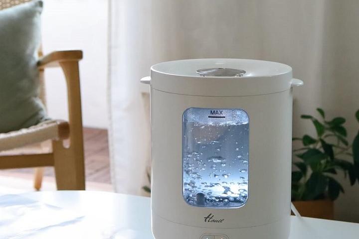 한일 이지필 글라스 가열식 가습기 HGSP-GW30 스팀 유리 물멍 무드등