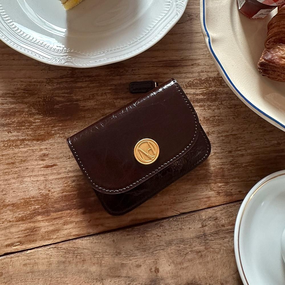 Ecrin card wallet - Chocolate brown