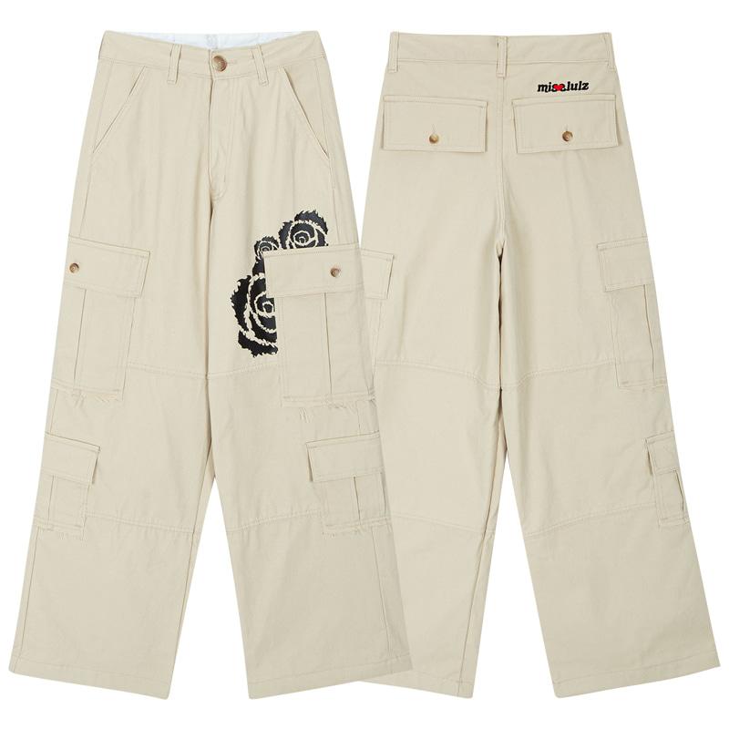MISSLULZ FIRE ROSE PANTS BEIGE