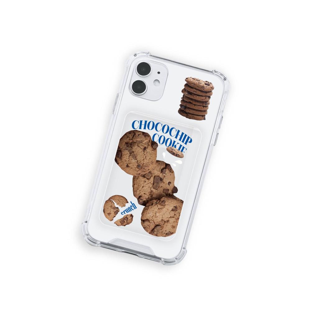 아이폰12/PRO호환 카드수납 케이스 투명 [주문제작] 글루미즈 초코칩쿠키 탱크카드케이스 [LIMITED EDITON 한정수량으로 판매]