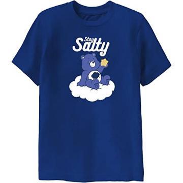 Ripple Junction Youth Care Bears Grumpy Bear Stay Salty Cartoon T-Shirt Officially Licensed Large Royal