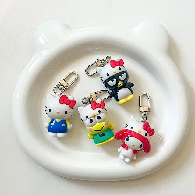 [4개 세트] 산리오 헬로키티 마이멜로디 케로피 바츠마루 키링