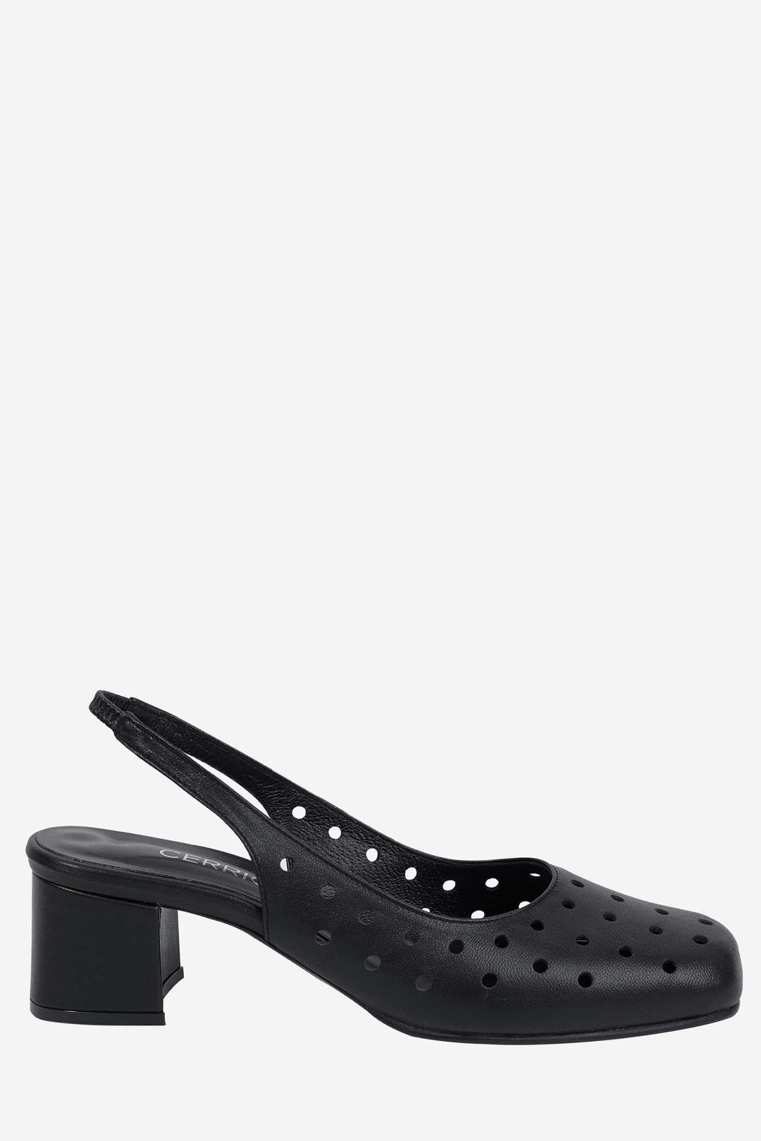 PUNCHING LEATHER MARYJANE / BLACK
