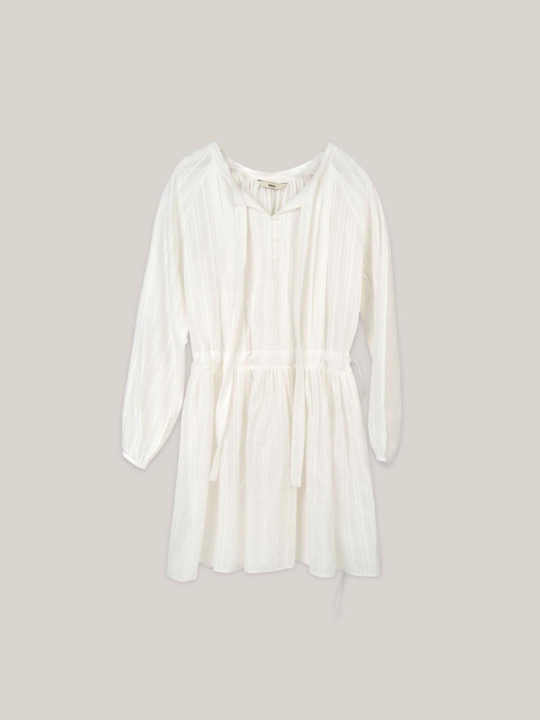 FRILL MINI DRESS  [ WHITE ]