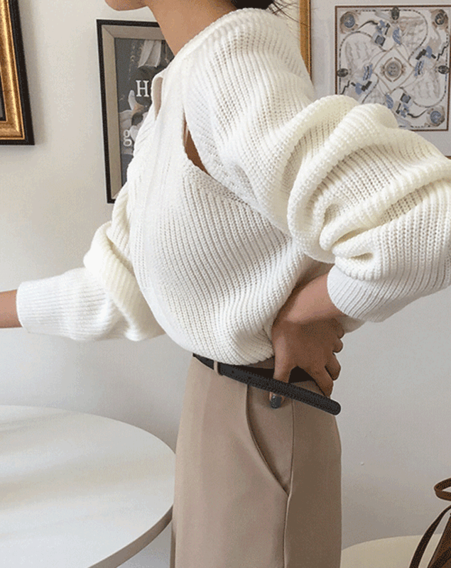 베리 트임 하찌 니트