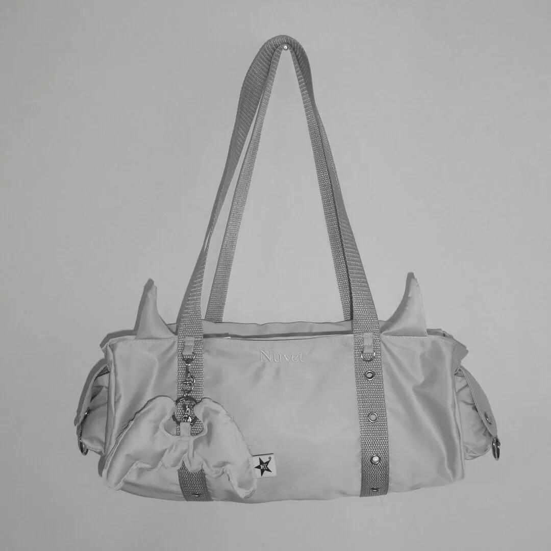 [𖠌Nuyet★] Devil round boston bag _ Grey
