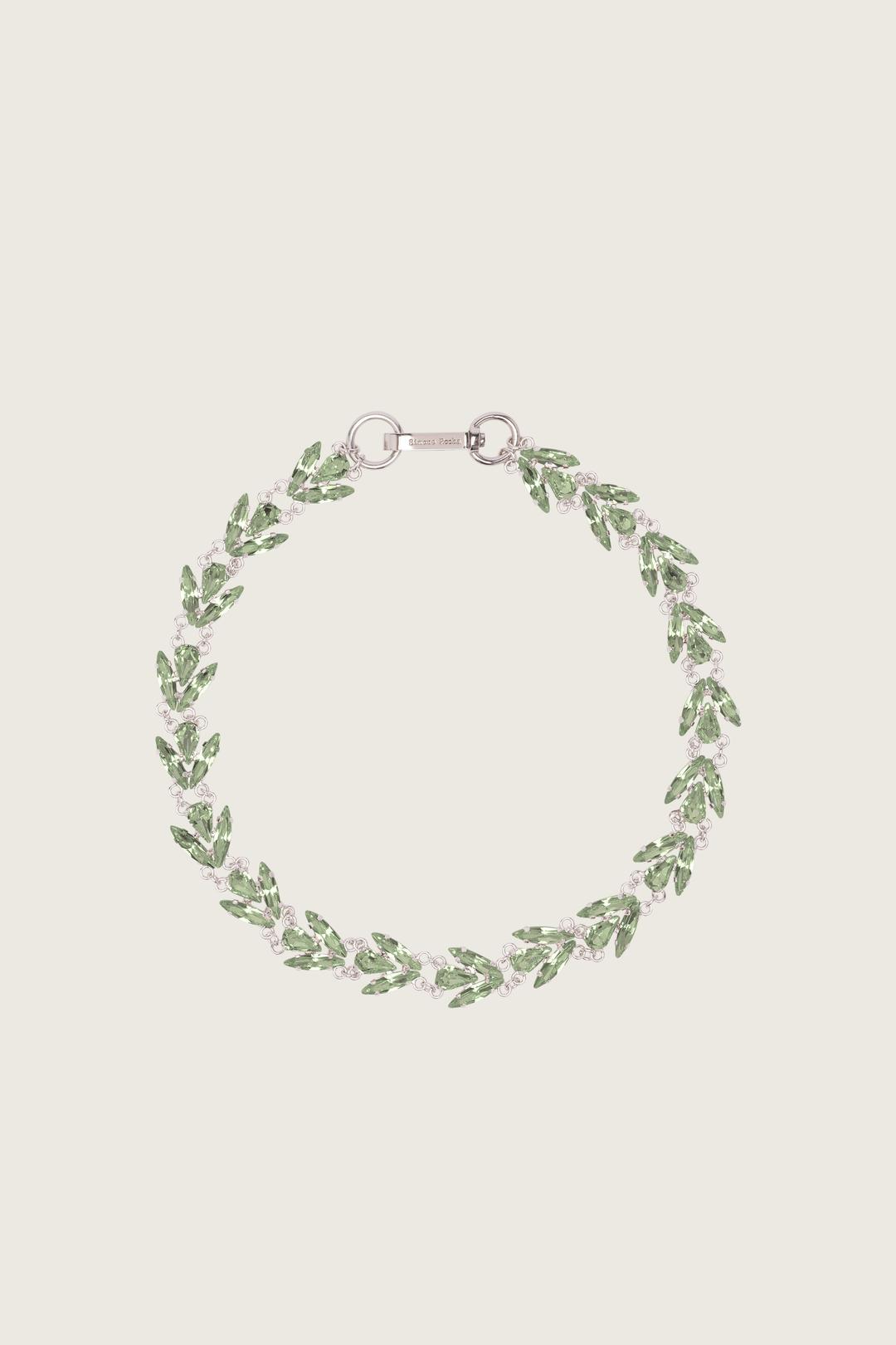 Crystal Floret Necklace - Mint / OS