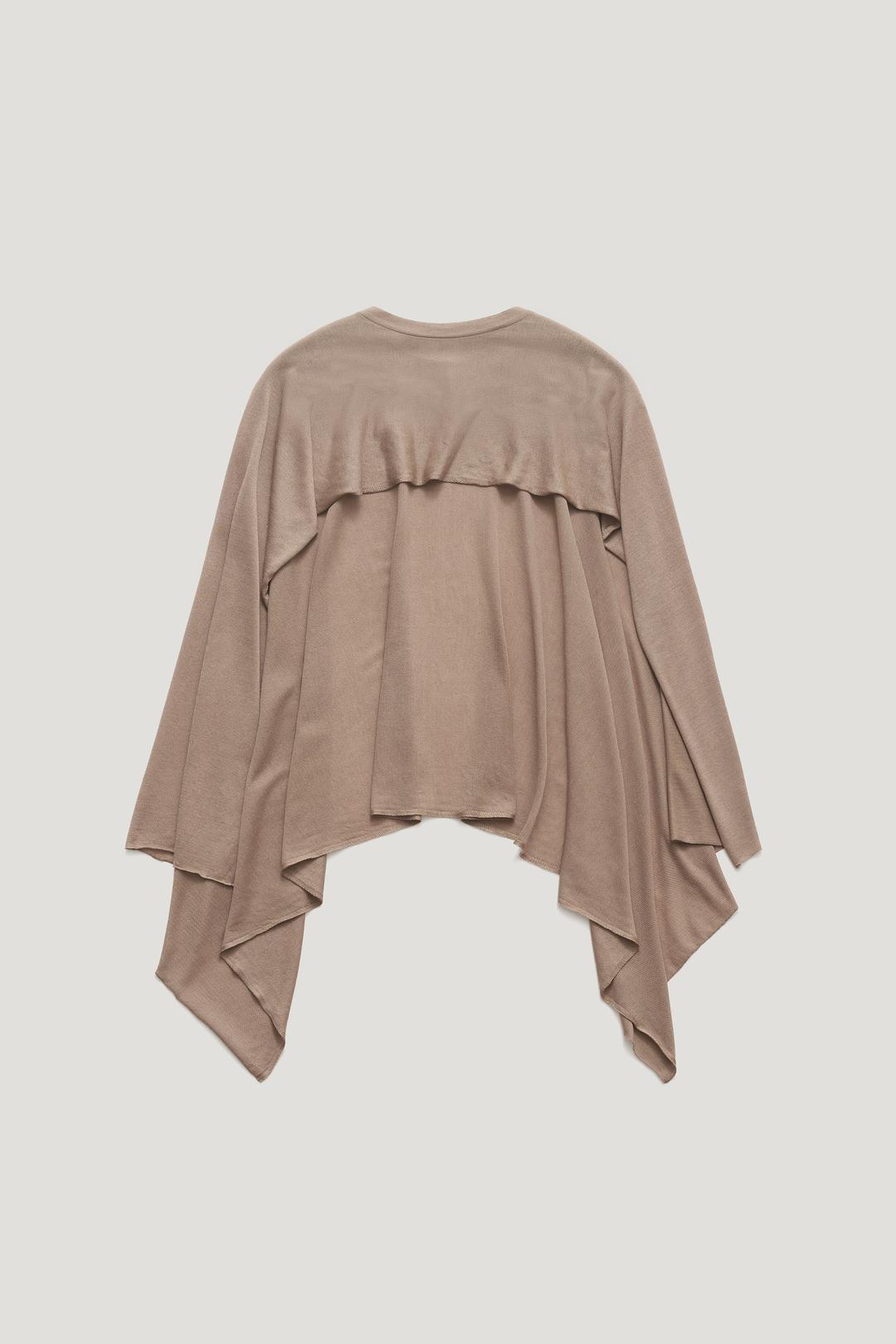 [16GAUGE] TENCEL SILK CAPE_MOCHA MOUSSE / ₩120,000