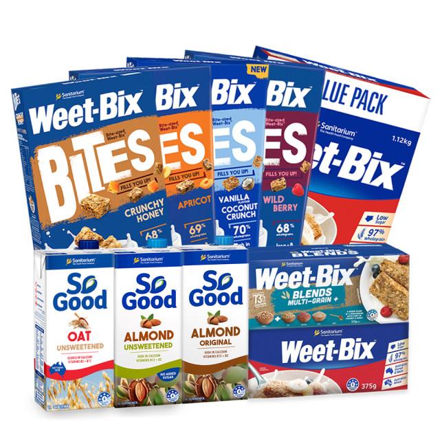WEETBIX 위트빅스 시리얼, 쏘굿 아몬드밀크, 오트밀크 모음전