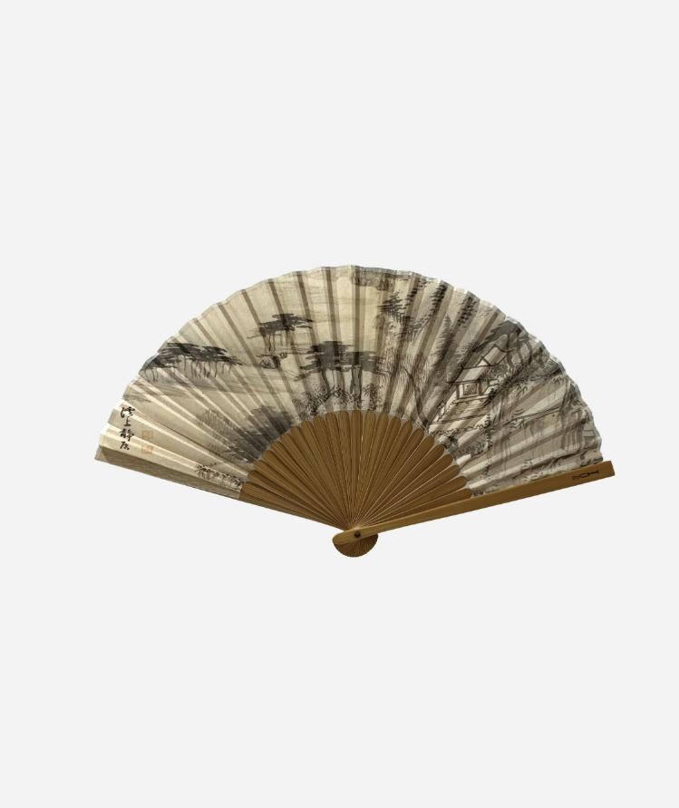 겸재 정선 계상정거 부채집 세트 Gyeom jae Jeong seon Retreat by the River Folding Fan Set