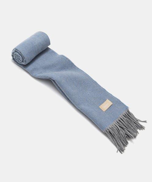 heavy herringbone muffler (M010_blue)