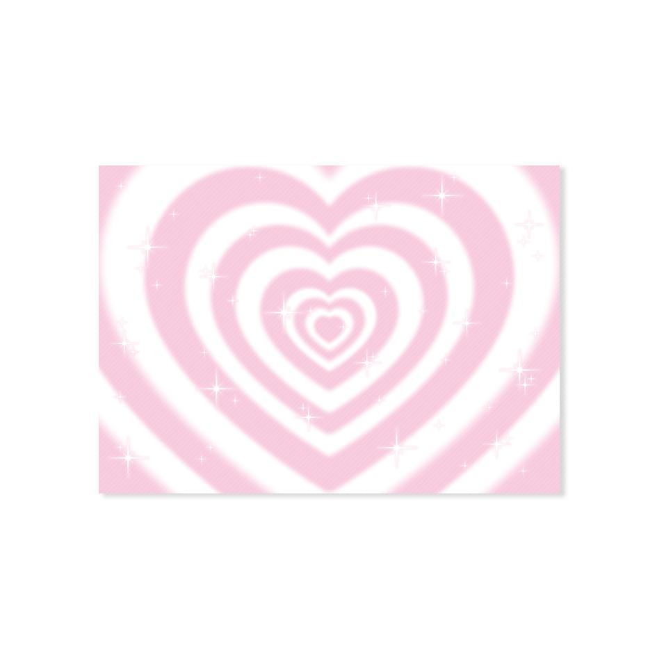네버더레스 heart beam pink 랩핑지