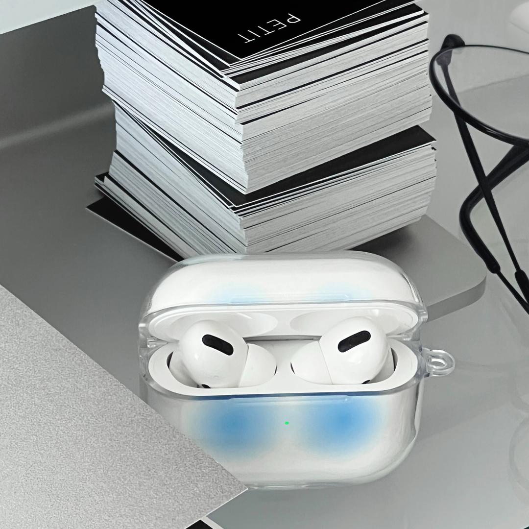 스틸 블루 에어팟 케이스