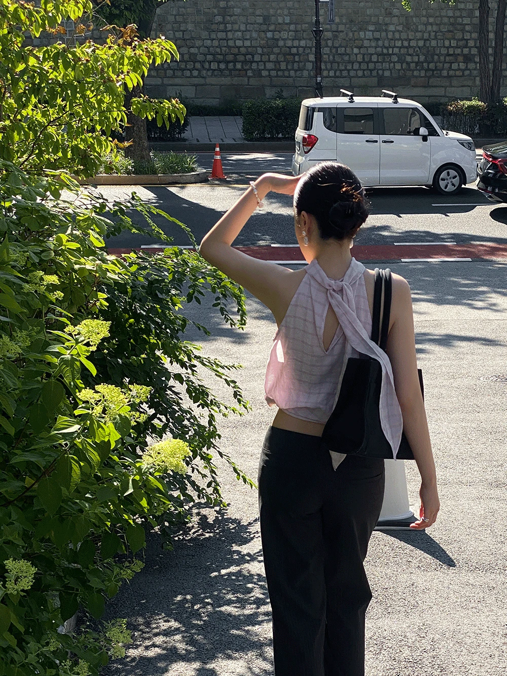 Filo halter neck blouse