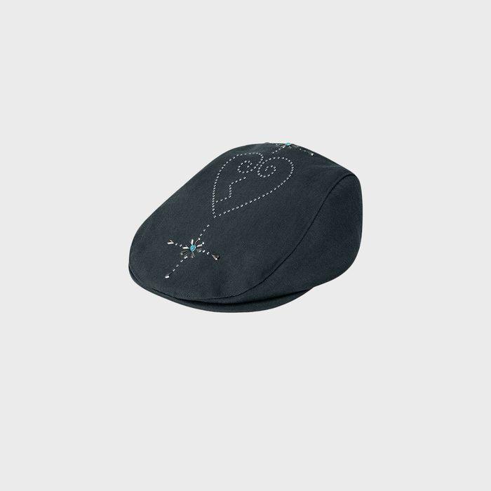 Boho Stud Hunting Cap Charcoal