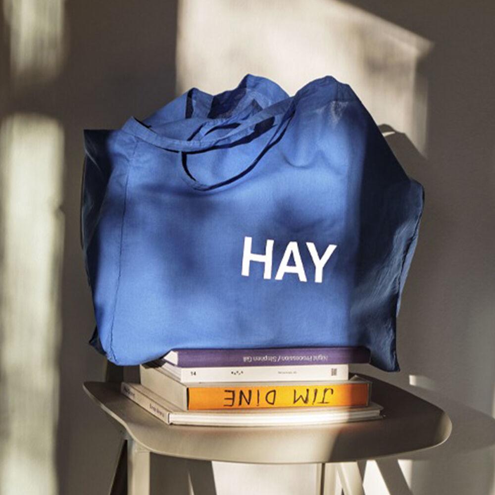 [HAY] (5G배송) Blue Tote bag L / white logo (541129)