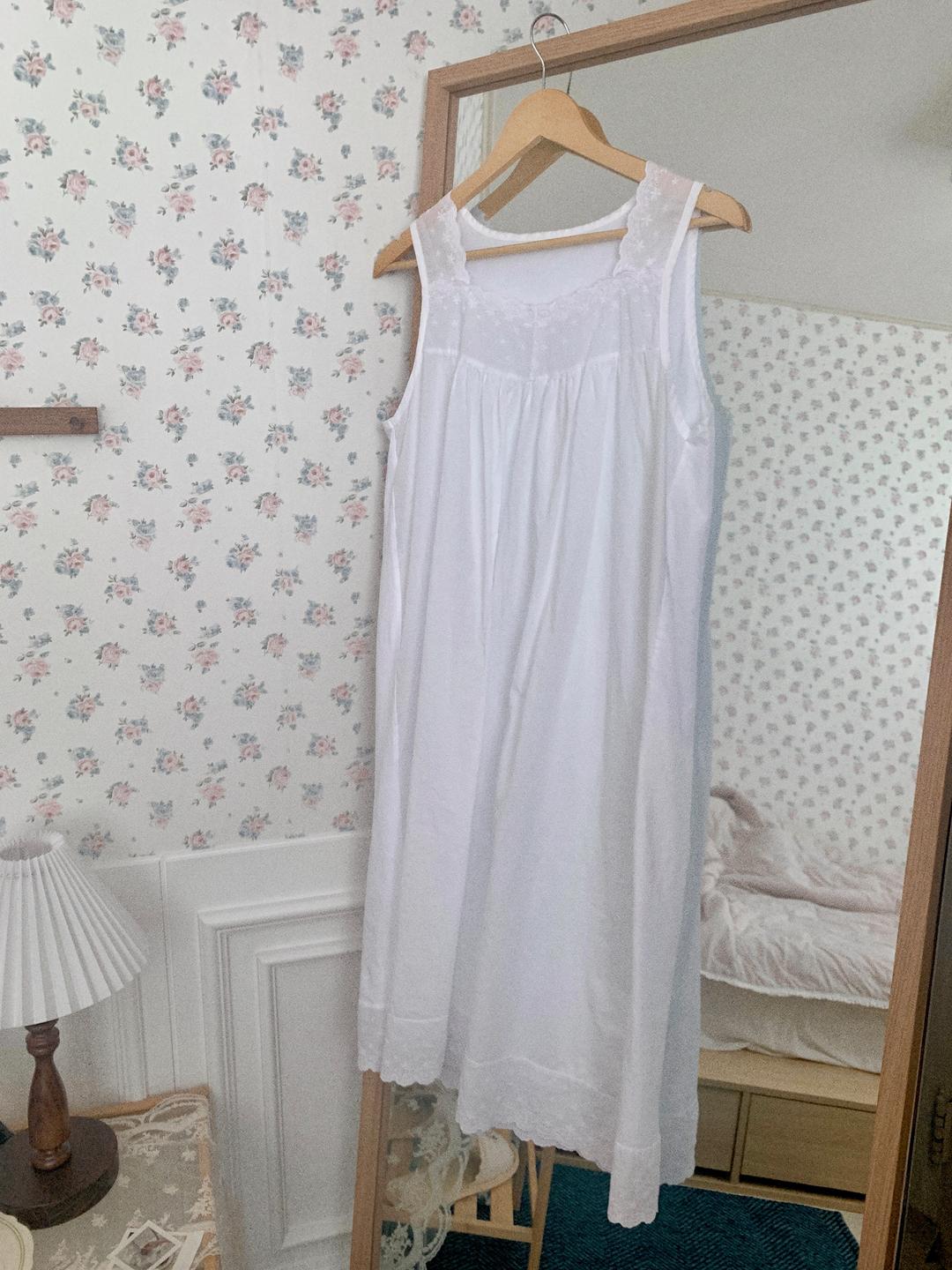 숲속의옷장 퓨어리 레이스 나시  레이어드 이너 원피스 속원피스 아오이유우 빈티지 러블리 로맨틱 모리걸